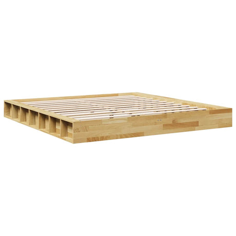 Bed Frame Without Mattress Solid Wood Oak