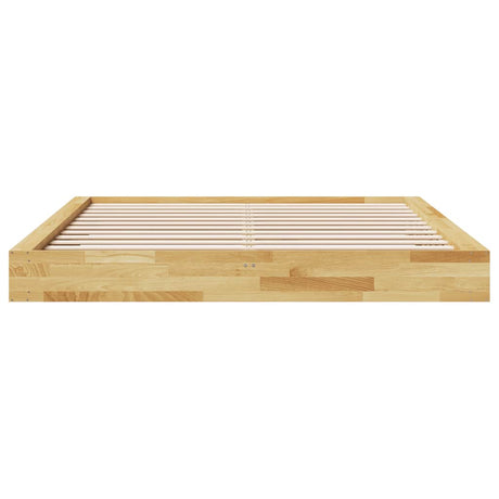 Bed Frame Without Mattress Solid Wood Oak