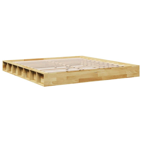 Bed Frame Without Mattress Solid Wood Oak