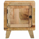 Bedside Cabinet 40X32X46 Cm Solid Wood Rough Mango