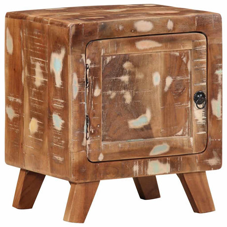 Bedside Cabinet 40X32X46 Cm Solid Wood Rough Mango