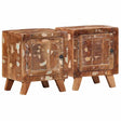 Bedside Cabinet 40X32X46 Cm Solid Wood Rough Mango
