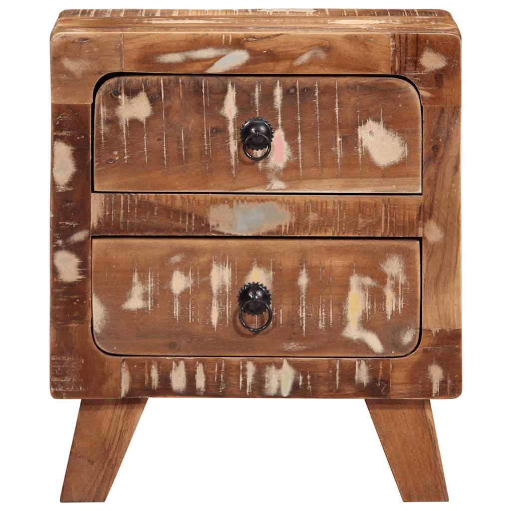 Bedside Cabinet 2 Pcs 40X32X46 Cm Solid Wood Reclaimed