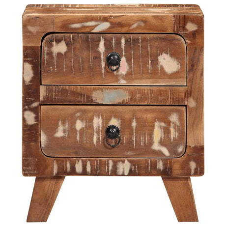 Bedside Cabinet 2 Pcs 40X32X46 Cm Solid Wood Reclaimed