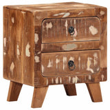 Bedside Cabinet 2 Pcs 40X32X46 Cm Solid Wood Reclaimed