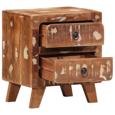 Bedside Cabinet 2 Pcs 40X32X46 Cm Solid Wood Reclaimed