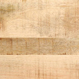 Bedside Cabinet 37X32X50 Cm Solid Wood Rough Mango
