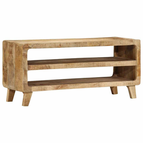 Tv Cabinet 105X46X32 Cm Solid Wood Rough Mango