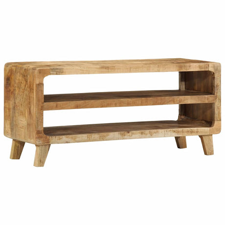 Tv Cabinet 105X46X32 Cm Solid Wood Rough Mango