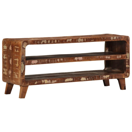 Tv Cabinet 105X46X32 Cm Solid Wood Rough Mango