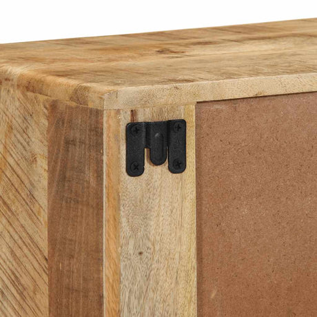 Wall-Mounted Tv Cabinet 100X32X25 Cm Solid Wood Rough Mango