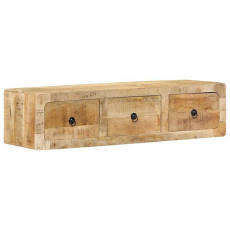 Wall-Mounted Tv Cabinet 100X32X25 Cm Solid Wood Reclaimed