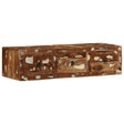 Wall-Mounted Tv Cabinet 100X32X25 Cm Solid Wood Reclaimed