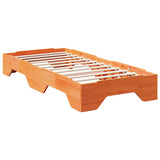 Bed Frame No Mattress Stackable Solid Wood