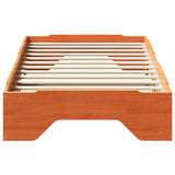 Bed Frame No Mattress Stackable Solid Wood