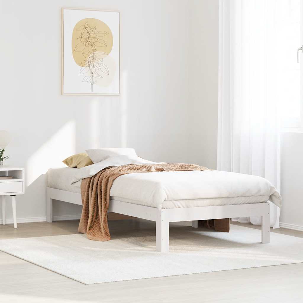 Bed Frame Without Mattress Solid Wood Pine