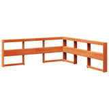 Bookcase Headboard L-Shaped 180 Cm Solid Wood Pine