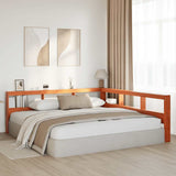 Bookcase Headboard L-Shaped 180 Cm Solid Wood Pine