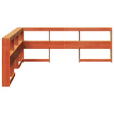 Bookcase Headboard L-Shaped 180 Cm Solid Wood Pine