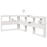 Bookcase Headboard L-Shaped 180 Cm Solid Wood Pine