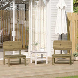Garden Chair 60X52.5X72 Cm Solid Wood Pine
