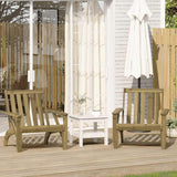 Garden Adirondack Chair 75X77X77 Cm Solid Wood Pine