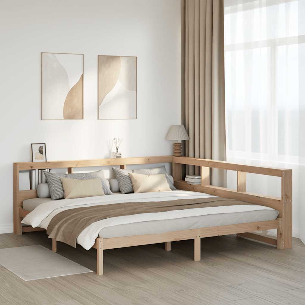 Bookcase Bed Without Mattress Small Single Solid Wood Pine