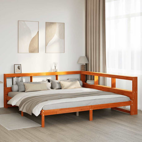 Bookcase Bed Without Mattress Small Single Solid Wood Pine