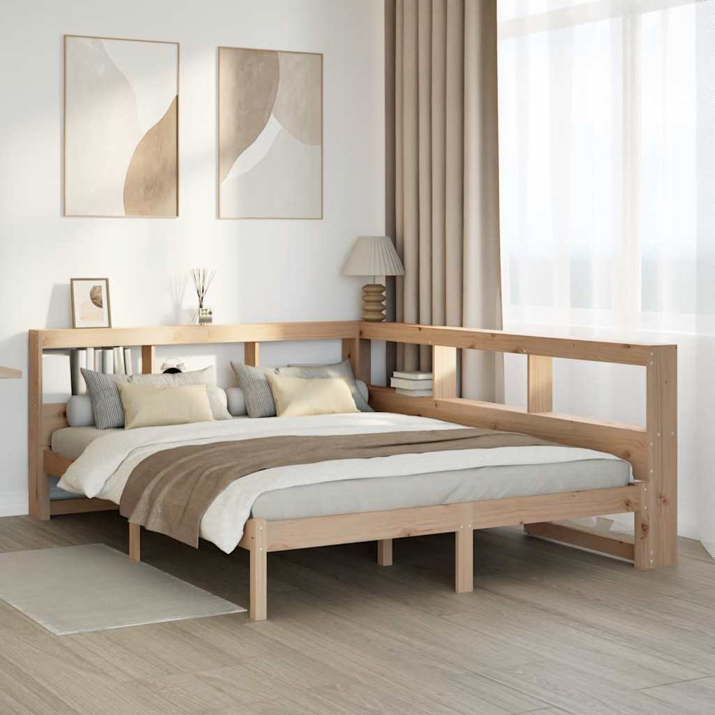 Bookcase Bed Without Mattress Small Single Solid Wood Pine