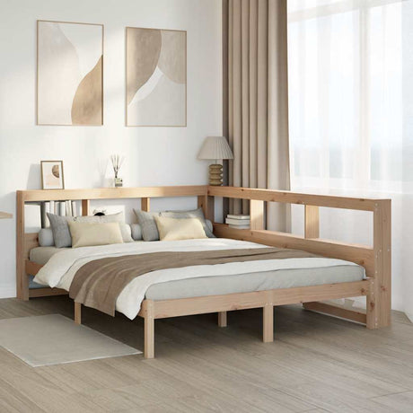 Bookcase Bed Without Mattress Small Single Solid Wood Pine