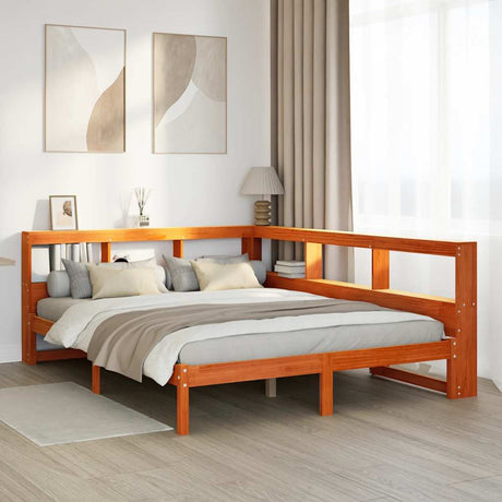 Bookcase Bed Without Mattress Small Single Solid Wood Pine