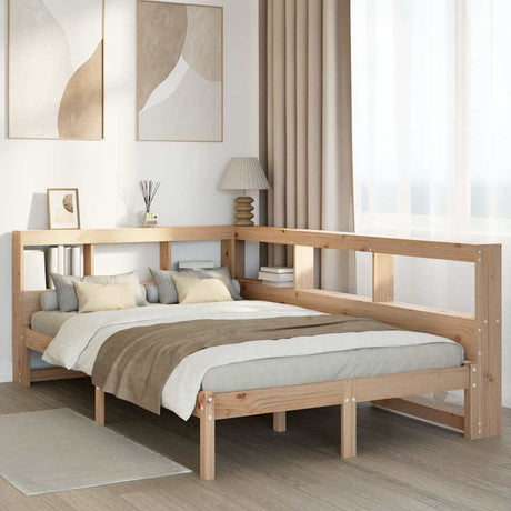 Bookcase Bed Without Mattress Small Single Solid Wood Pine