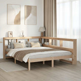 Bookcase Bed Without Mattress Small Single Solid Wood Pine