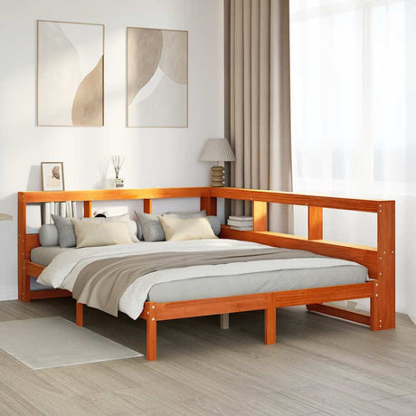 Bookcase Bed Without Mattress Small Single Solid Wood Pine