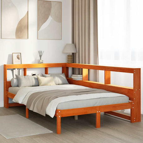 Bookcase Bed Without Mattress Small Single Solid Wood Pine