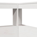 Bookcase Bed Without Mattress King Size Solid Wood Pine