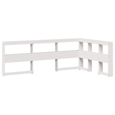 Bookcase Bed Without Mattress King Size Solid Wood Pine