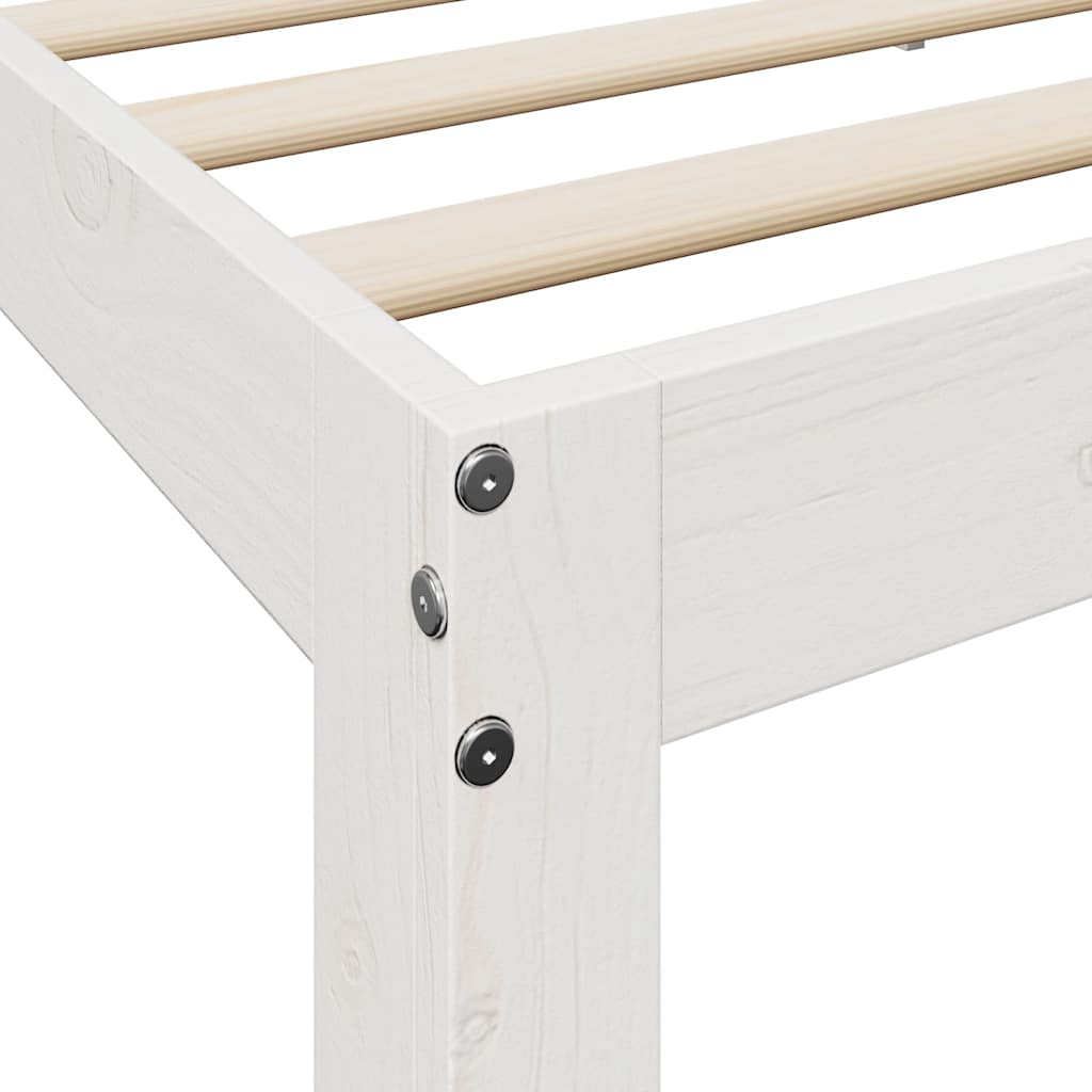 Bookcase Bed Without Mattress King Size Solid Wood Pine