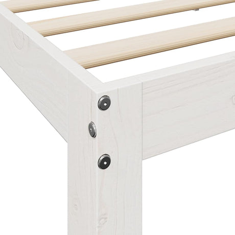Bookcase Bed Without Mattress King Size Solid Wood Pine