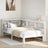 Bookcase Bed Without Mattress King Size Solid Wood Pine