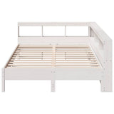 Bookcase Bed Without Mattress King Size Solid Wood Pine