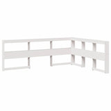 Bookcase Bed Without Mattress King Size Solid Wood Pine