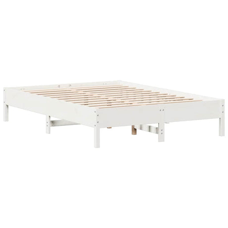 Bookcase Bed Without Mattress King Size Solid Wood Pine