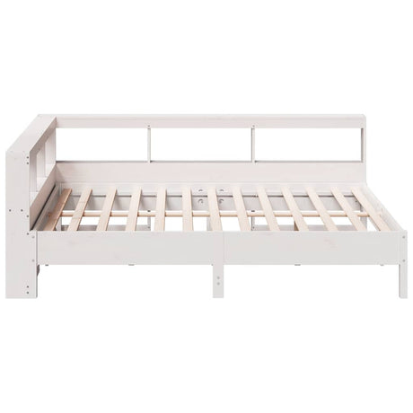 Bookcase Bed Without Mattress King Size Solid Wood Pine