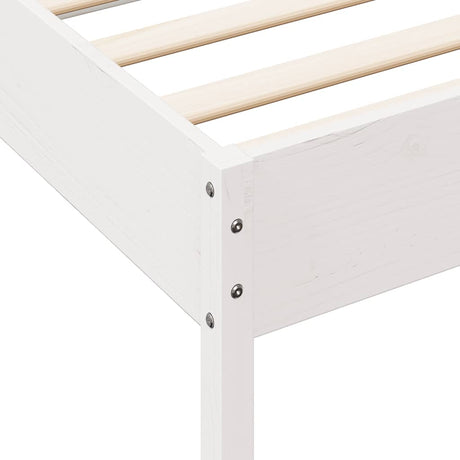 Bookcase Bed Without Mattress King Size Solid Wood Pine