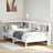 Bookcase Bed Without Mattress King Size Solid Wood Pine