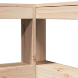 Bookcase Bed Without Mattress 180X200Cm Solid Wood Pine