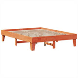 Bookcase Bed without Mattress Wax Brown 160x200cm Solid Wood Pine
