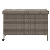 Garden Storage Box With Wheels Poly Rattan