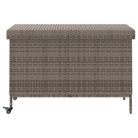 Garden Storage Box With Wheels Poly Rattan